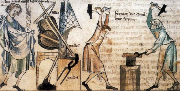 Середньовічний коваль і його інструменти